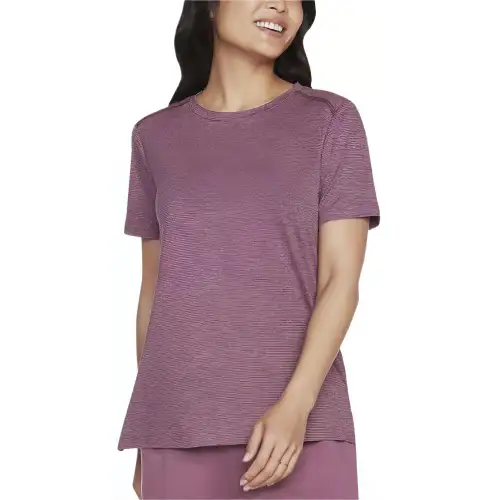 Skechers T Shirt Women's Dark Purple Red