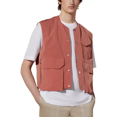 HERMES Vests Men's Mars Crew Neck Moderate Other