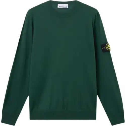 STONE ISLAND Logo Patch Crewneck Jumper