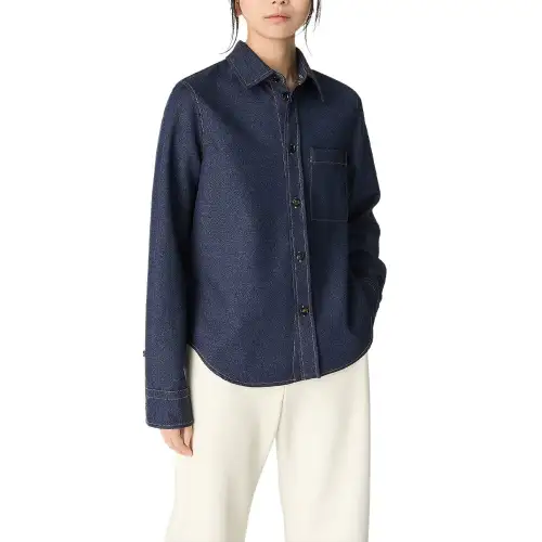 Bottega Veneta FW25 Shirt Women's Dark Indigo