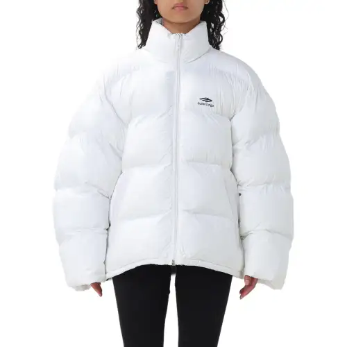 Balenciaga Logo Printed Puffer Jacket