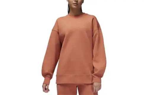 Jordan Flight Fleece Sweatshirt Women's Gray Peach