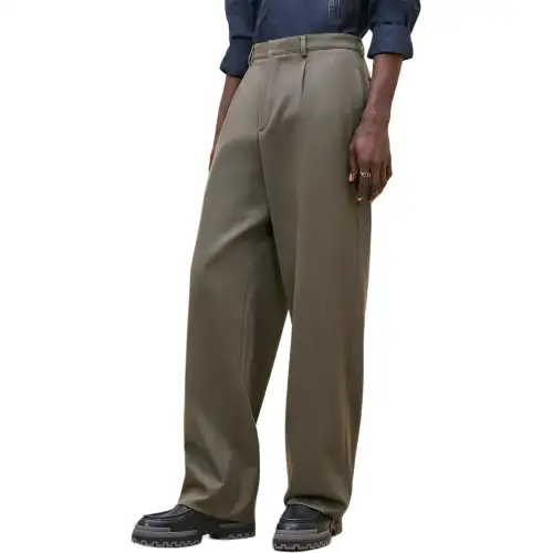 HERMES Casual Pants Men's Dark Green