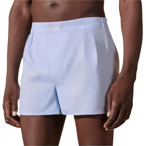 HERMES FW24 Casual Shorts Men's Light Blue