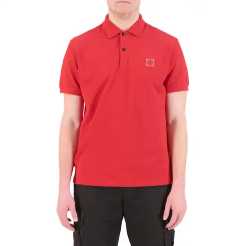 STONE ISLAND Polo Shirt Men's Bordeaux Red
