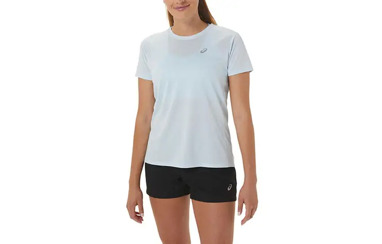 Asics CORE SS TOP W T Shirt Women's Light Blue