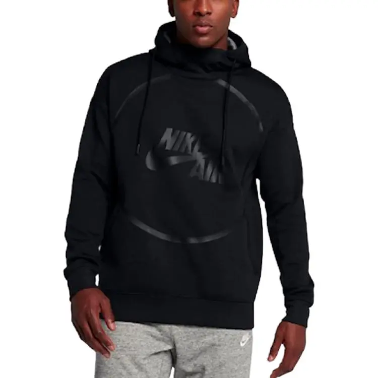 Nike Sweatshirts Unisex Black Hooded Moderate Regular