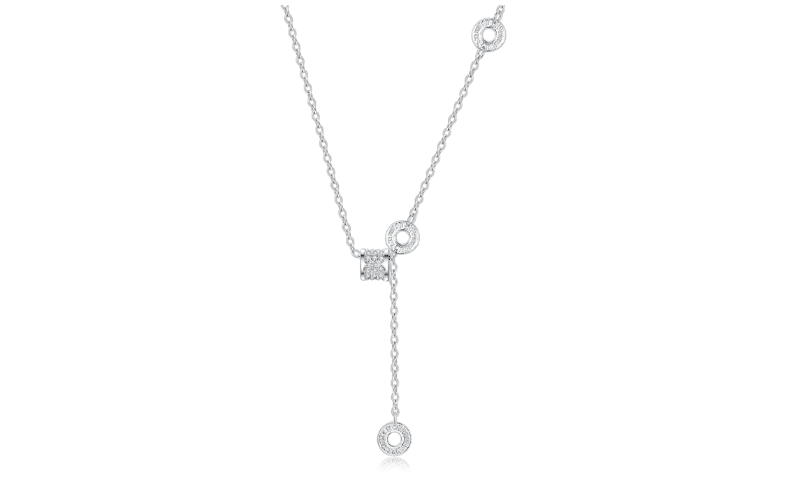 ERROR 925 Sterling Silver Alloy Necklaces Women's Silver
