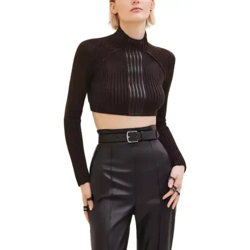 HERMES Sweater Women's Ebony Brown