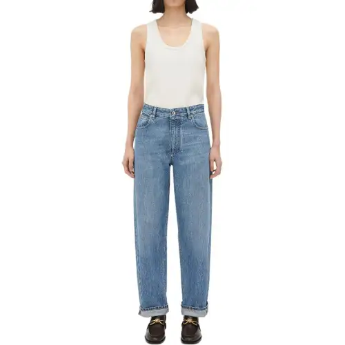 Bottega Veneta Turn-Up Hem Denim Jeans