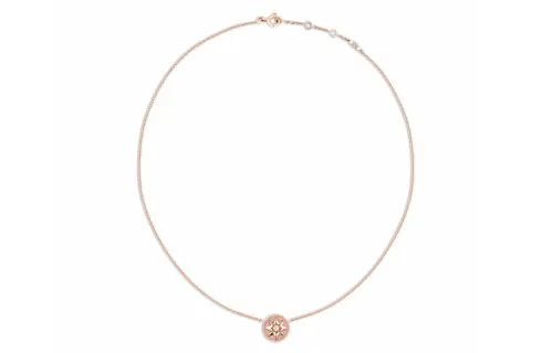 DIOR Rose Des Vents 18K Rose Gold Necklaces Women's