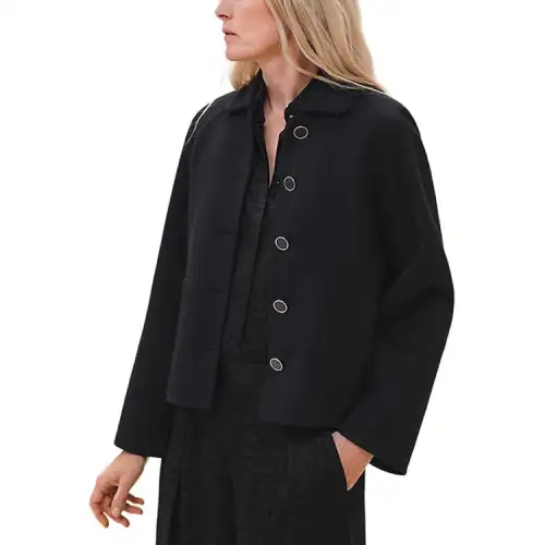 HERMES Jackets & Coats Women's Black