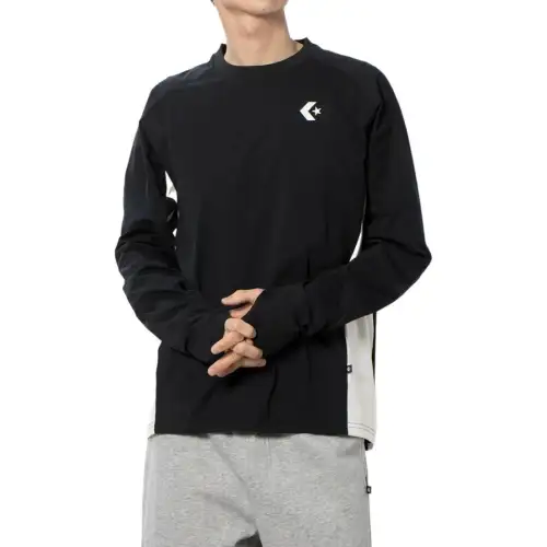 Converse T Shirts Men's Black Crew Neck