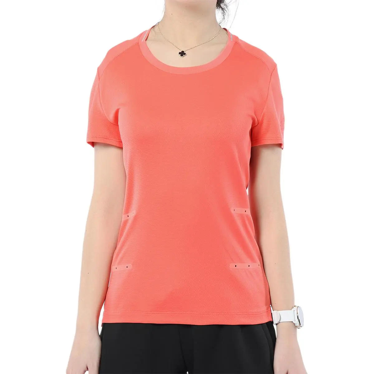 Adidas Drop Shoulder Sleeve T Shirt Women's Orange