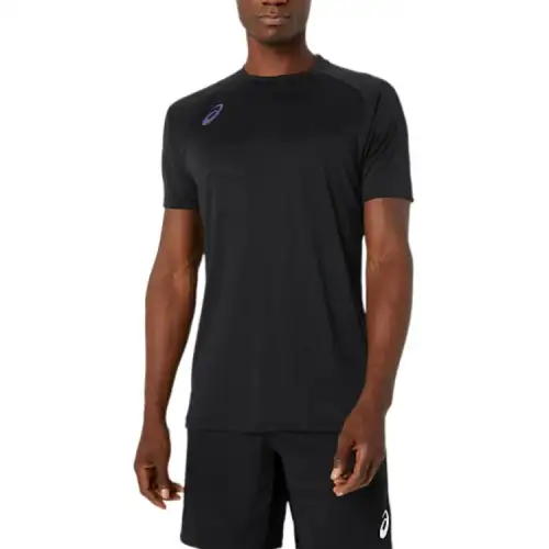 ASICS T Shirts Men's Black Crew Neck