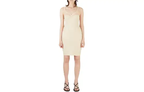 Burberry Slip Dress Women's Ecru