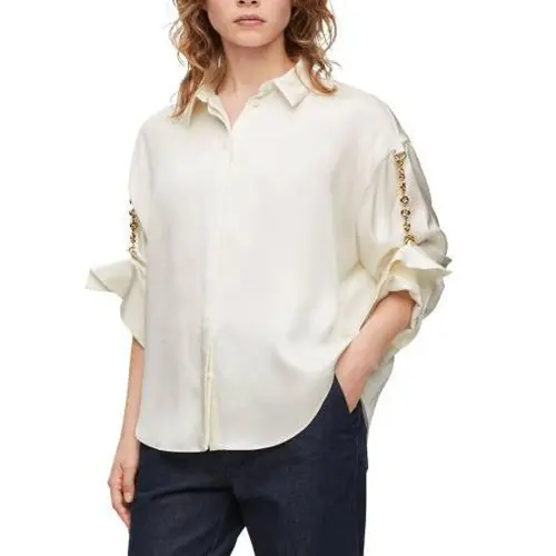 LOEWE Chain Shirt In Silk Shirt Women's White