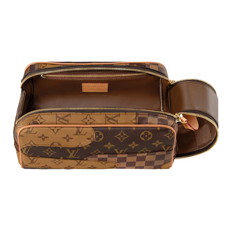 Мужская сумка Louis Vuitton LOUIS VUITTON x Nigo Dopp Kit Monogram Landscape (коричневая) — фото 5
