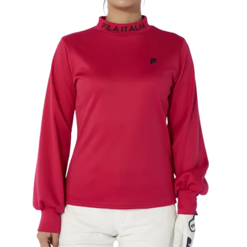 FILA Shirts Women's Pink Stand Collar Moderate
