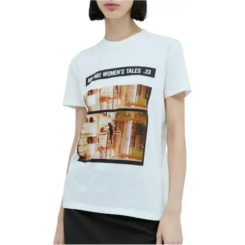MIU MIU Photograph print T shirt