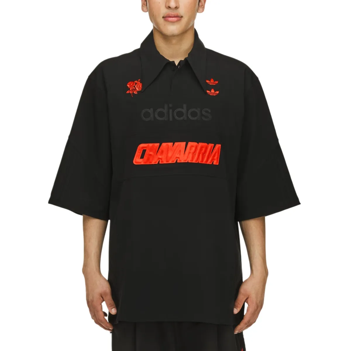 Adidas X Willy Chavarria Logo embroidered Polo Shirt
