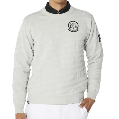 FILA Golf Sweaters Men's Gray Crew Neck Moderate