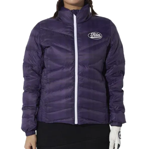 FILA Down Jackets Women's Purple Stand Collar