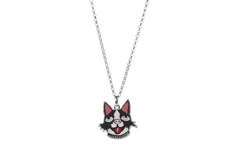 GUCCI 925 Sterling Silver Enamel Necklaces Women's Silver