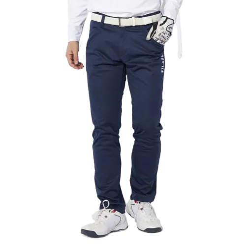 FILA Casual Pants Men's Marine Blue Moderate Straight Fit Pants