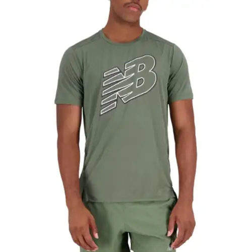 New Balance SS25 T Shirt Men's Dark Olive Green