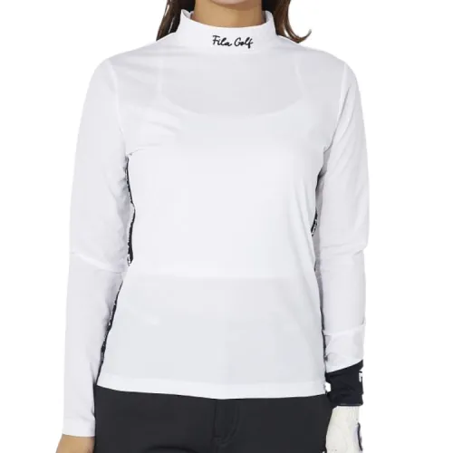 FILA Golf Shirts Women's White Turtleneck Moderate