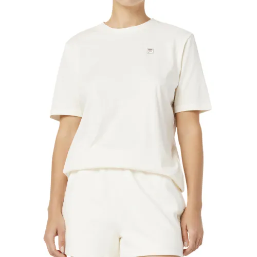 FILA T Shirts Women's White Crew Neck Moderate