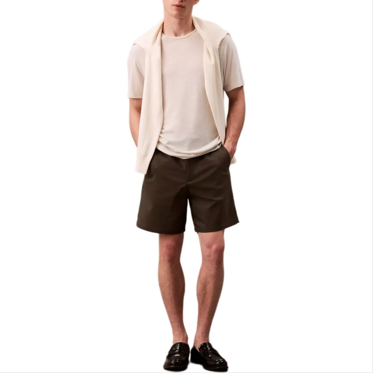 CALVIN KLEIN Casual Shorts Men's Brown