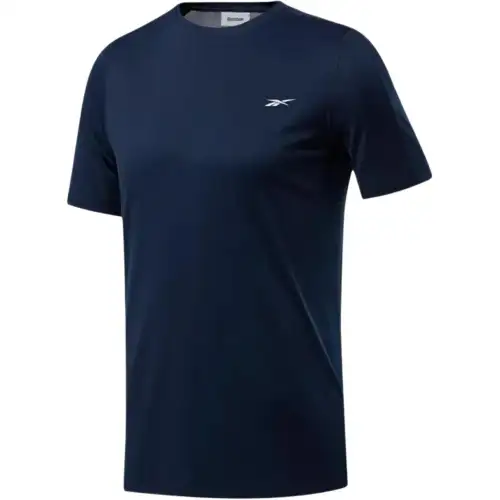 Reebok T Shirts Men's Blue Crew Neck Moderate Straight Fit