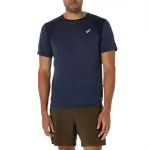 ASICS ROAD T Shirts Men's Midnight Crew Neck Moderate Straight Fit