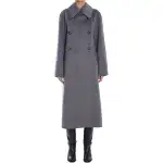 LOEWE Coats Women's Gray Lapel Moderate