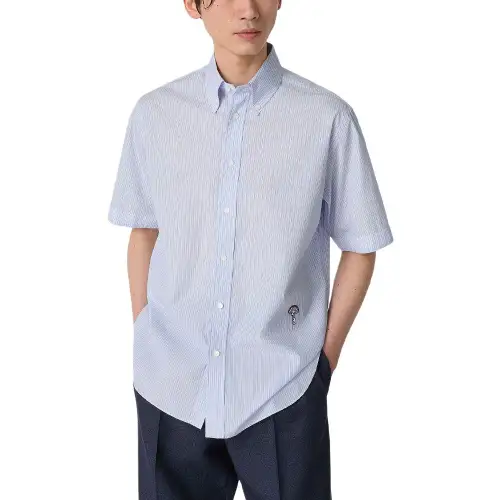 Bottega Veneta SS25 Shirt Men's Blue