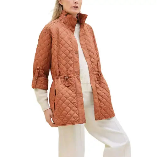 HERMES Jackets & Coats Women's Chestnut Brown