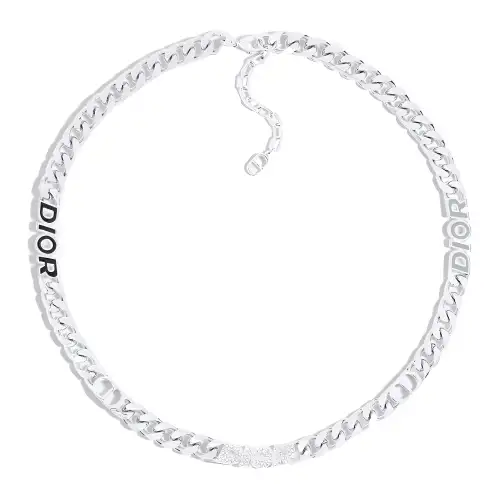 DIOR Brass Necklaces Men's Silver