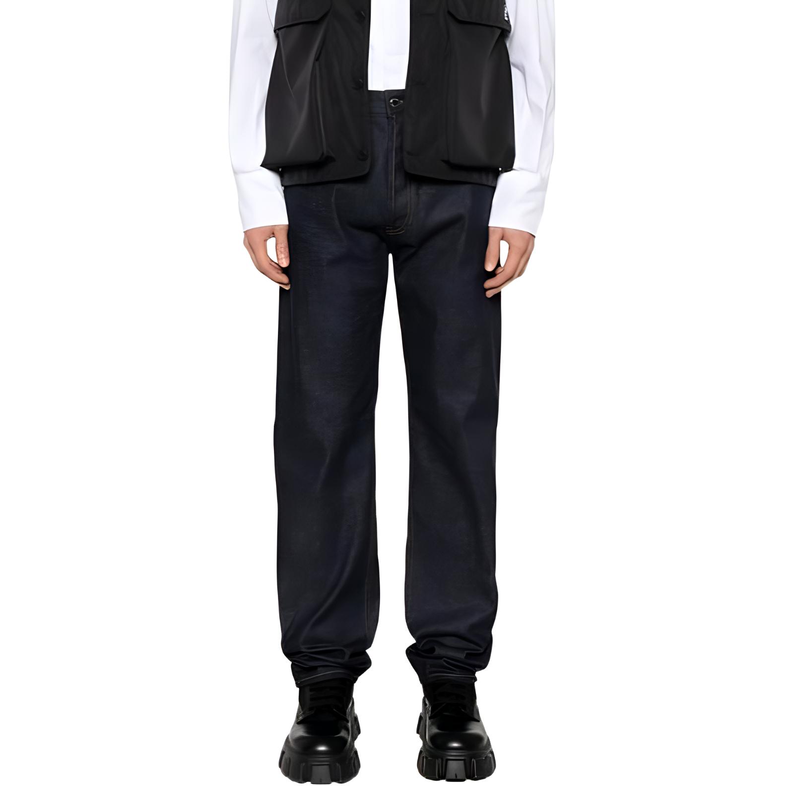 Штаны Prada Denim Straight (синие)