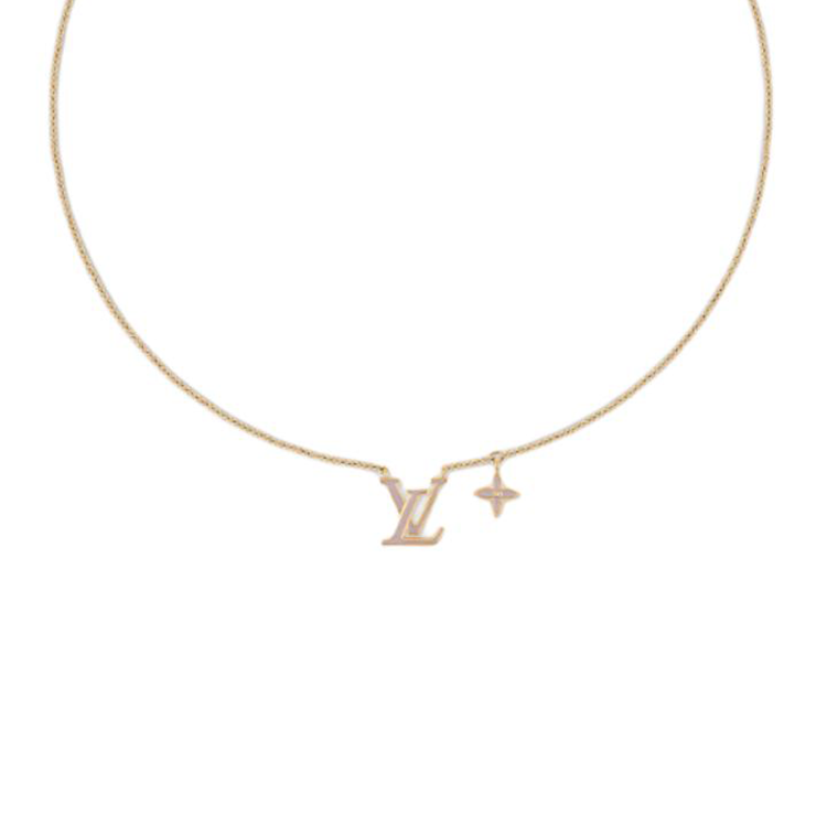 Женская подвеска Louis Vuitton Iconic Enamel (фиолетовая)