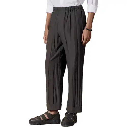 HERMES SS24 Casual Pants Men's Liquorice