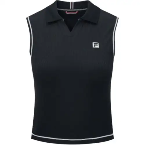 FILA Tank Tops Women's Black Straight Fit