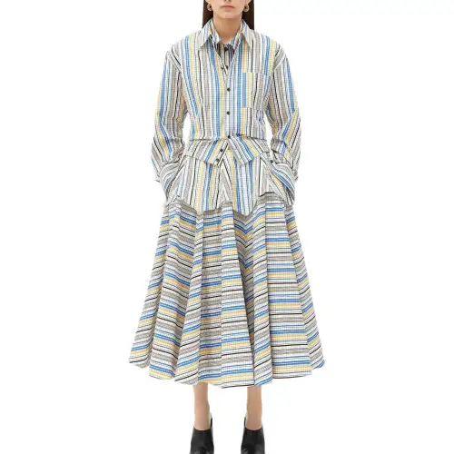 Bottega Veneta Casual Long Skirt Women's Multicolor