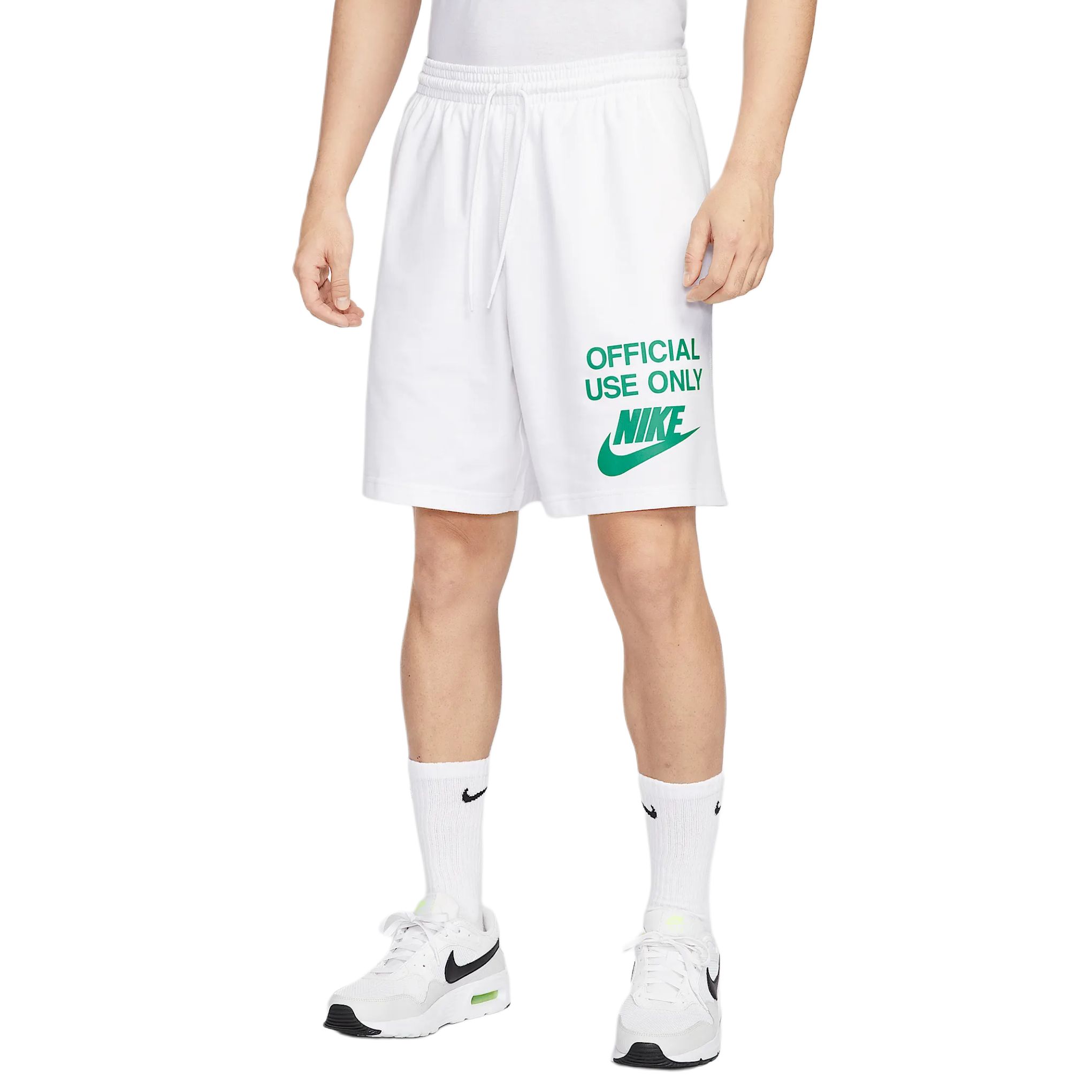 Nike Club Sports Shorts Men’s White/Stadium Green Color