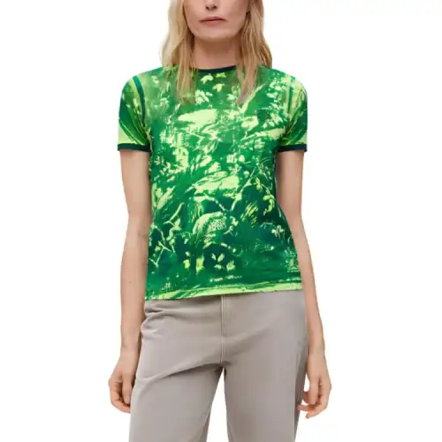 LOEWE T Shirts Women's Green Crew Neck Moderate Other