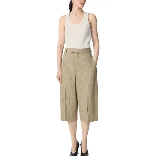 Bottega Veneta SS25 Casual Shorts Women's Brown