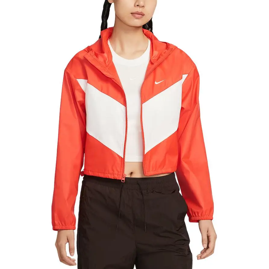 Nike Sportswear Jackets Women's Passionate Red/Sail White/Sail White Hooded Moderate Other