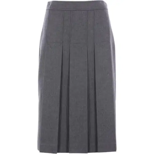 Prada Pleated Midi Skirt