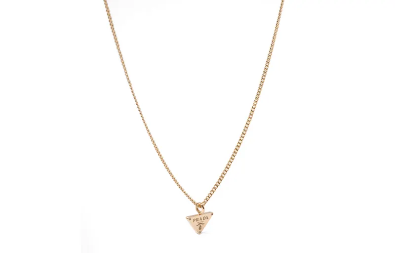 PRADA 18K Gold, Diamond Necklaces Women's Gold